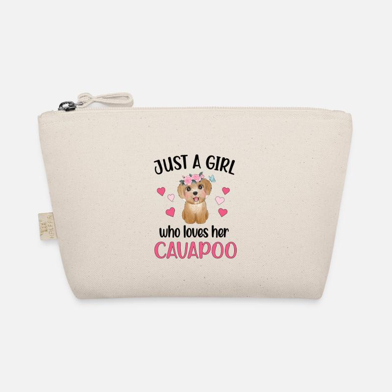 Cavapoo Mädchen Cavoodle Hundemama Cavapoo Süß Bio-Täschchen