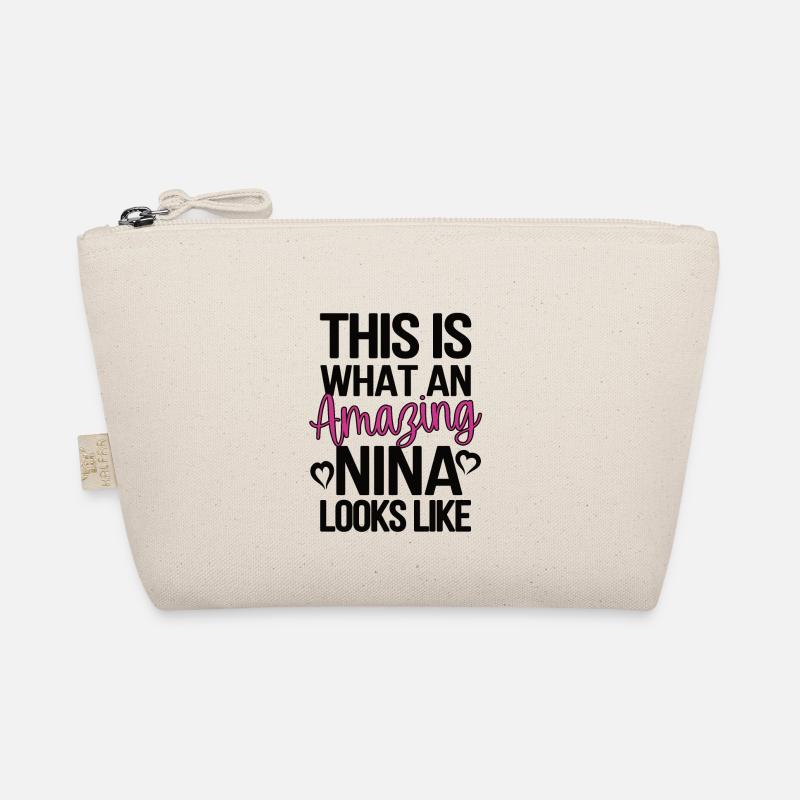 Beste Nina Oma Muttertag Geschenk Nina Großmutter Bio-Täschchen