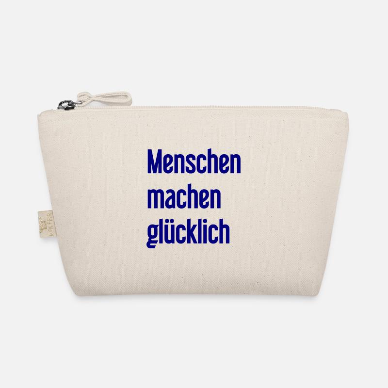 Menschen machen glücklich – Positives Statement Bio-Täschchen