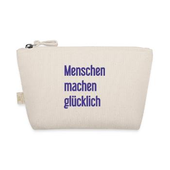 People make you happy – Positive statement - Organic Pouch - nature - Front