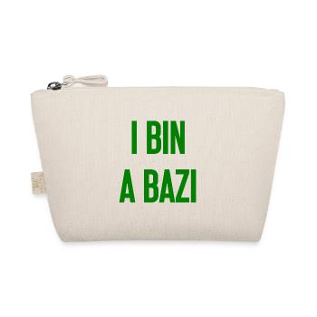 I bin a Bazi – Bayerischer Spruch mit Humor - Bio-Täschchen - Natur - Vorne