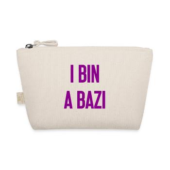 I bin a Bazi – Bayerischer Spruch mit Humor - Bio-Täschchen - Natur - Vorne