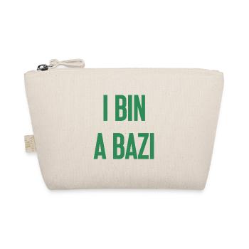 I bin a Bazi – Bayerischer Spruch mit Humor - Bio-Täschchen - Natur - Vorne