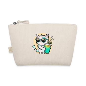 Le chat le plus cool de la plage - Trousse biologique - nature - Devant