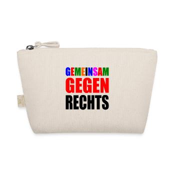 gemeinsam gegen rechts - Bio-Täschchen - Natur - Vorne