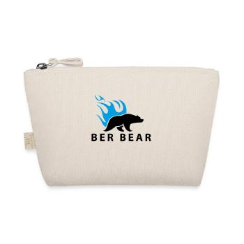 FlammenBär Schwarz-Blau - Bio-Täschchen - Natur - Vorne