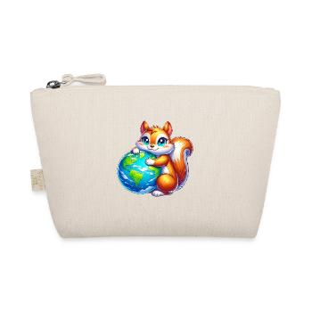 Squirrel for Earth Environmental Protection Nature Conservation - Organic Pouch - nature - Front