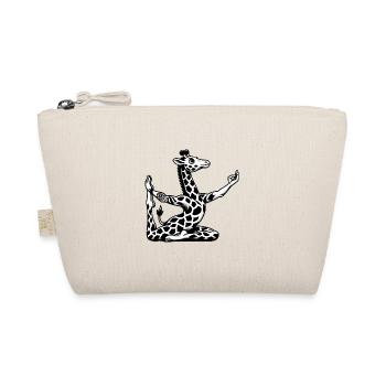 Girafe Yoga Méditation Workout Noir Blanc - Trousse biologique - nature - Devant