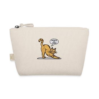 Cat at Yoga: Namaste Exercises & Gymnastics - Organic Pouch - nature - Front