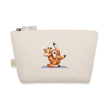 Giraffe Yoga Workout Meditation Animal Love Funny - Organic Pouch - nature - Front