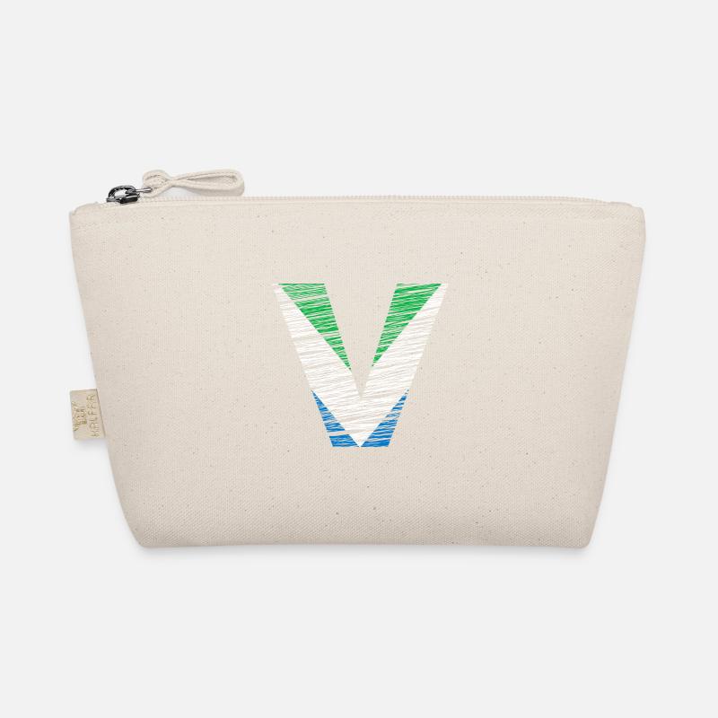 V comme Vegan - Vintage V, couleurs du drapeau vegan Trousse biologique