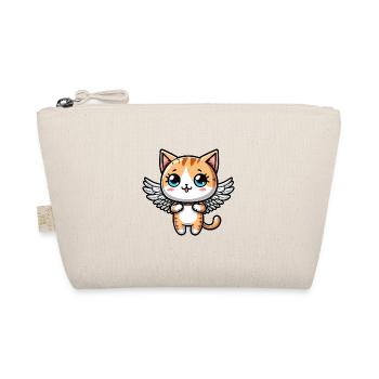 Chat de bande dessinée mignon avec des ailes d’ange - Trousse biologique - nature - Devant