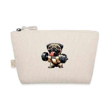 Pug Workout: Dumbbell Training with Fun - Organic Pouch - nature - Front