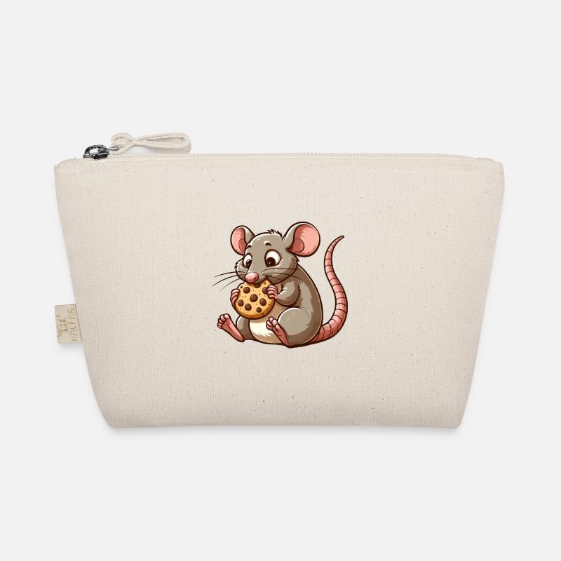 Cute mouse nibbles biscuit Organic Pouch