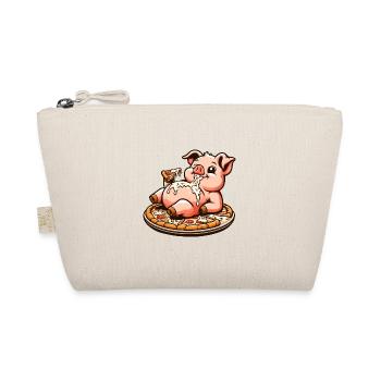 Cochon Sow Pizza Amateur de Pizza Drôle - Trousse biologique - nature - Devant