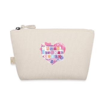 Junk Journal Queen – Heart Collage - Organic Pouch - nature - Front