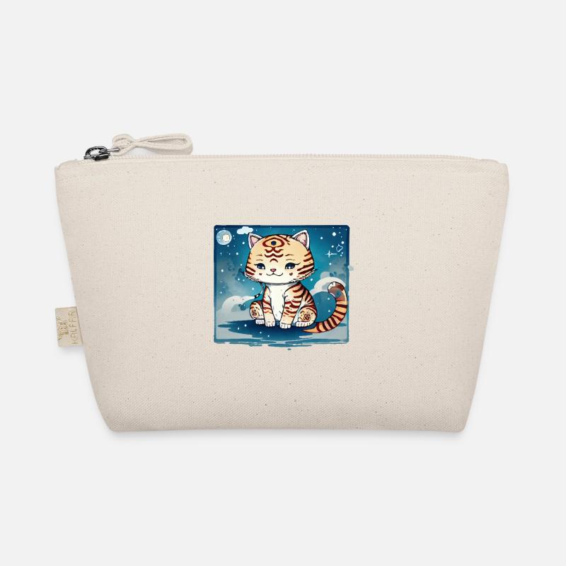 Ein Katzen Design, das nicht süßer sein könnte. Bio-Täschchen