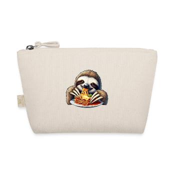Sloth Loves Lasagna: Cartoon Delight - Organic Pouch - nature - Front