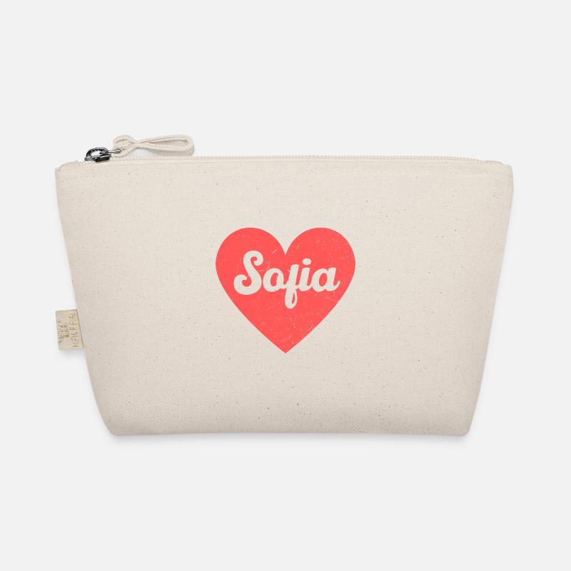 Sofia Name Rotes Herz Liebe Fan Retro Bio-Täschchen