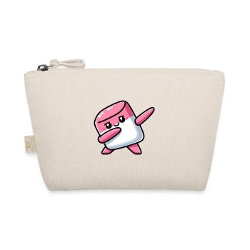 Süßer Marshmallow Dabbing Cartoon - Bio-Täschchen - Natur - Vorne