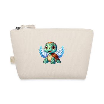 Angel turtle with wings and halo - Organic Pouch - nature - Front