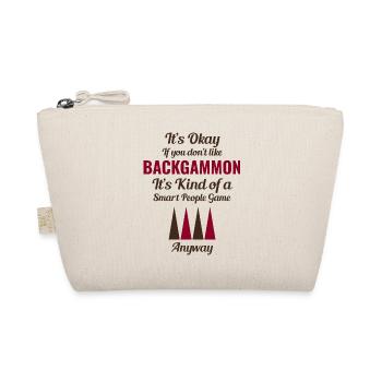 Backgammon Spieler Brettspiel lustige Sprüche Geschenk - Bio-Täschchen - Natur - Vorne