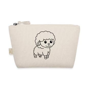 Sheep Comic Animal - Organic Pouch - nature - Front