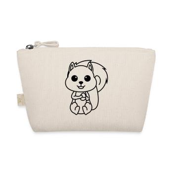 Squirrel Comic Animal - Organic Pouch - nature - Front