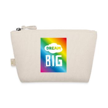 Rainbow Flow Dream Big Pride T-Shirt Design - Organic Pouch - nature - Front