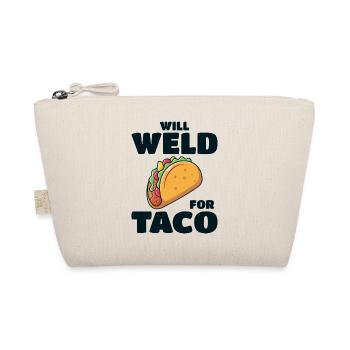 Welding Welder Metal Construction Ironworker Taco - Organic Pouch - nature - Front