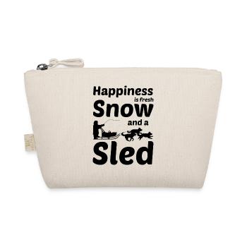 Husky Sledding Sled Dog Racing Alaskan Racers - Organic Pouch - nature - Front