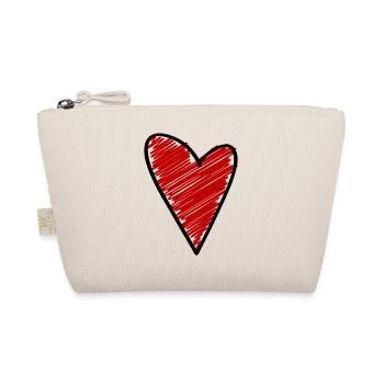 Symbole du cœur Amour - Trousse biologique - nature - Devant