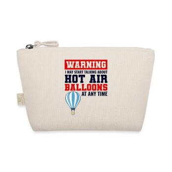 Hot Air Ballooning Hopper Balloon Ride Balloonist - Organic Pouch - nature - Front