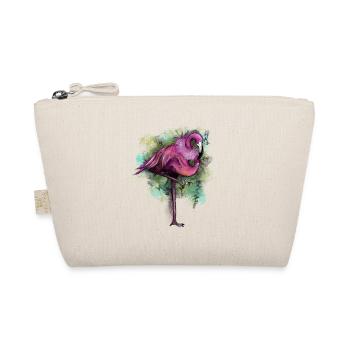 Flamingo-Extravaganz - Bio-Täschchen - Natur - Vorne