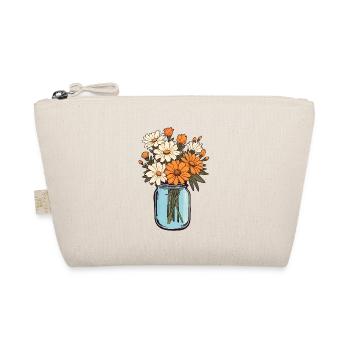 Einmachglas Blumen - Bio-Täschchen - Natur - Vorne