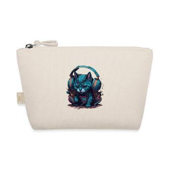 Groovy Beats: Chat coloré avec des écouteurs - Trousse biologique - nature - Devant