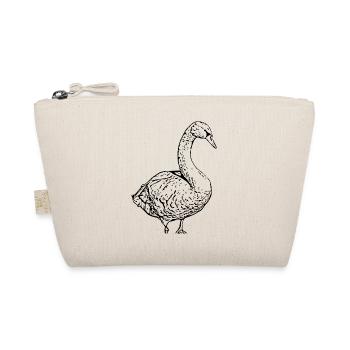Swan Black Duck Bird Goose - Organic Pouch - nature - Front