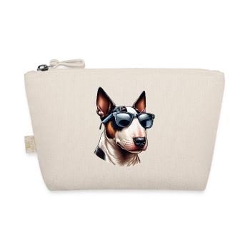 Pitbull Terrier mignon portant des lunettes de soleil - Trousse biologique - nature - Devant