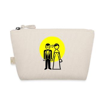 Couple de mariage, couple marié, mariée, marié - Trousse biologique - nature - Devant