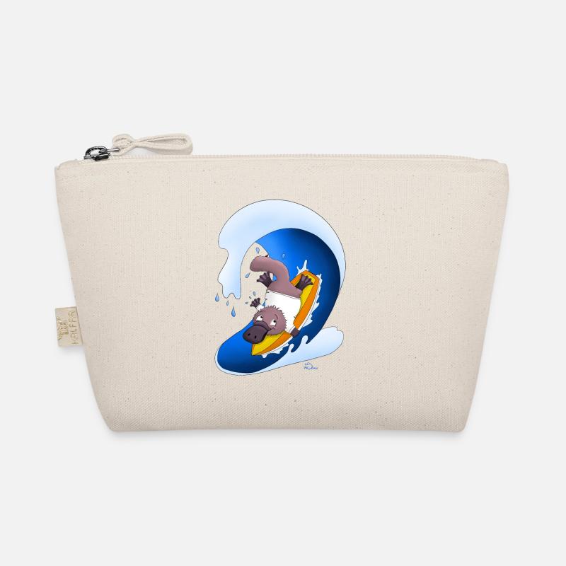 Surfing platypus - Organic Pouch - nature
