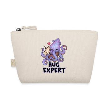 Hug Expert Octopus Lustiger Knuddel Krake Herz - Bio-Täschchen - Natur - Vorne