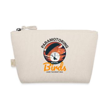 Paramotor Pilot Paramotoring Powered Paraglider - Organic Pouch - nature - Front