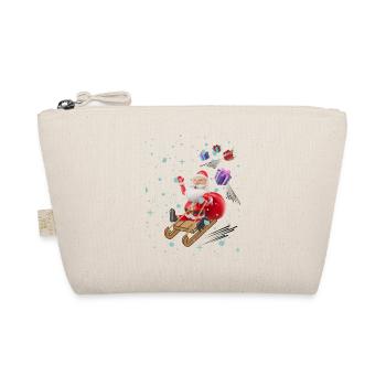 Weihnachtsmann und die Geschenke - Bio-Täschchen - Natur - Vorne
