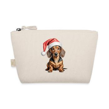 Teckel chien de Noël - Trousse biologique - nature - Devant
