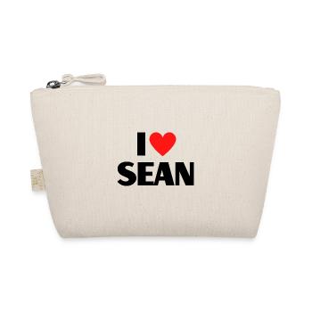 Ich liebe Sean Herz Grafik Namen Geschenk - Bio-Täschchen - Natur - Vorne
