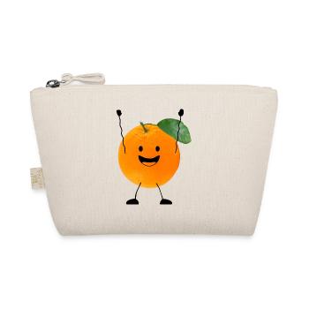orange avec le visage - Trousse biologique - nature - Devant