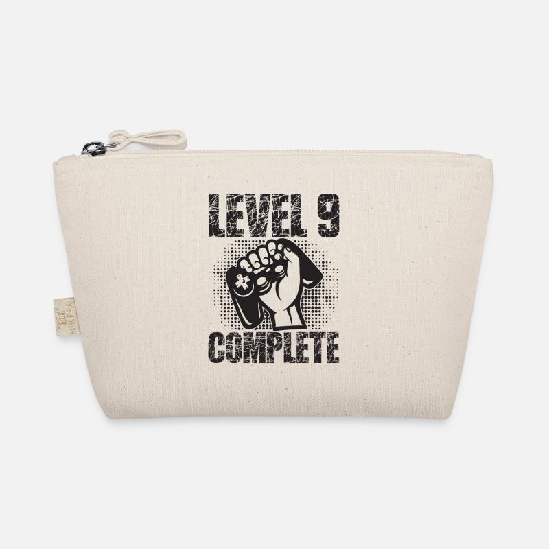 Level 9 Complete Birthday Gift 9 Years Gamer Organic Pouch