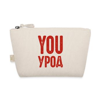 You Freak! Spruch auf Russisch Russak Russland - Bio-Täschchen - Natur - Vorne