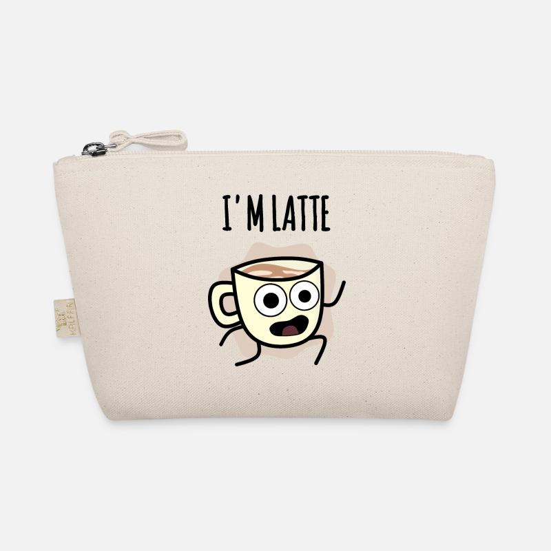 Ich bin Latte : Kaffeetasse Spät zur Arbeit! Bio-Täschchen
