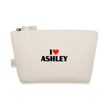 I Love Ashley Red Heart Love Fan Gift - Organic Pouch - nature - Front